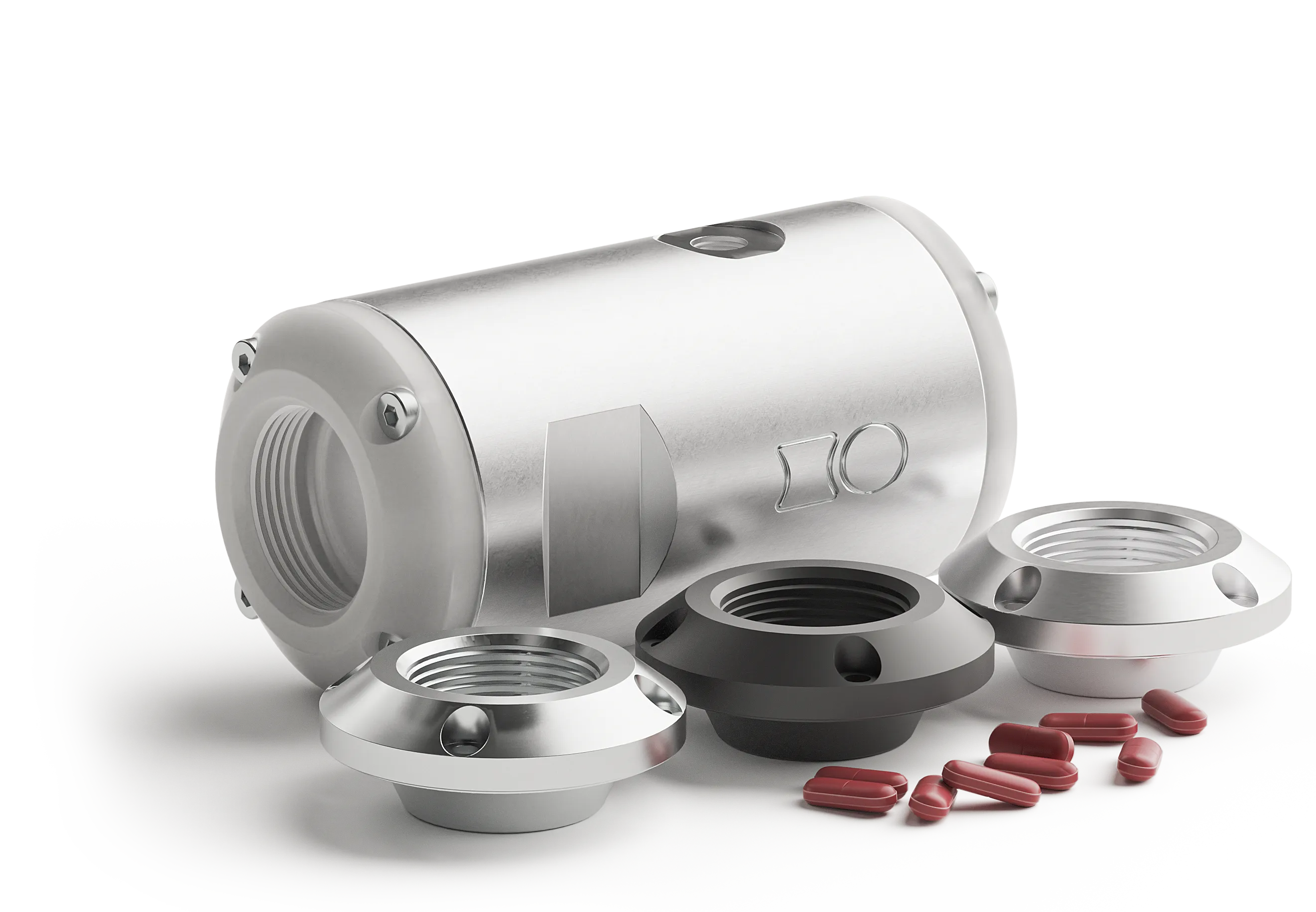 Quetschventil-Serie 80 - die Konstruktion beinhaltet verschiedene Materialoptionen wie POM und Aluminium